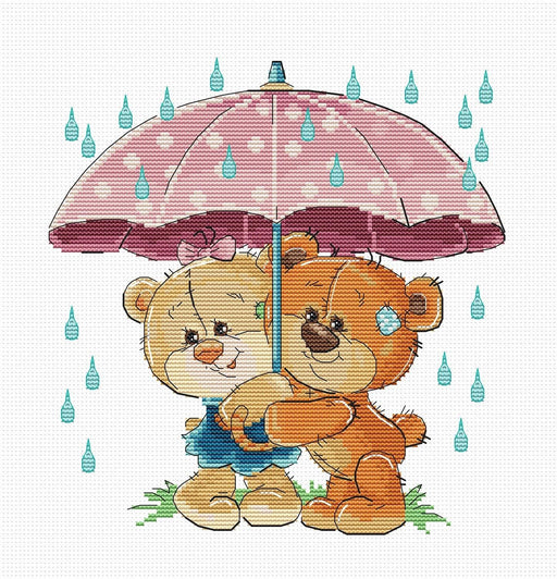 Cross Stitch Kit Luca-S - Under Umbrella, B1178 - HobbyJobby