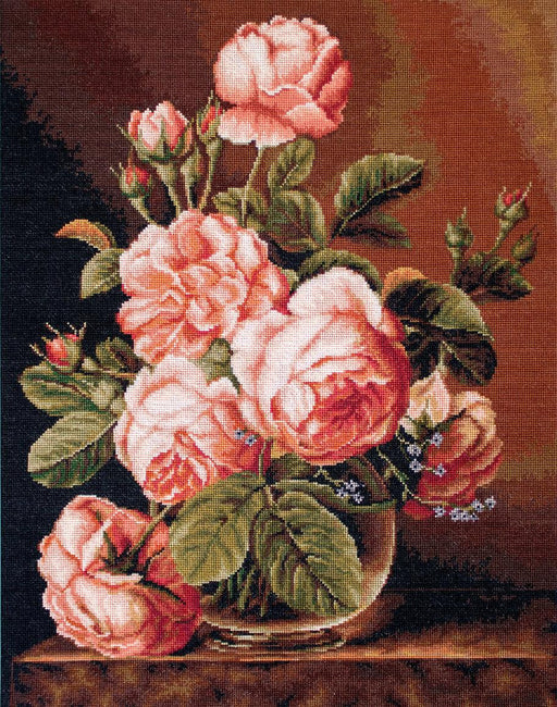 Cross Stitch Kit Luca-S - Vase of roses, B488 - Luca-S