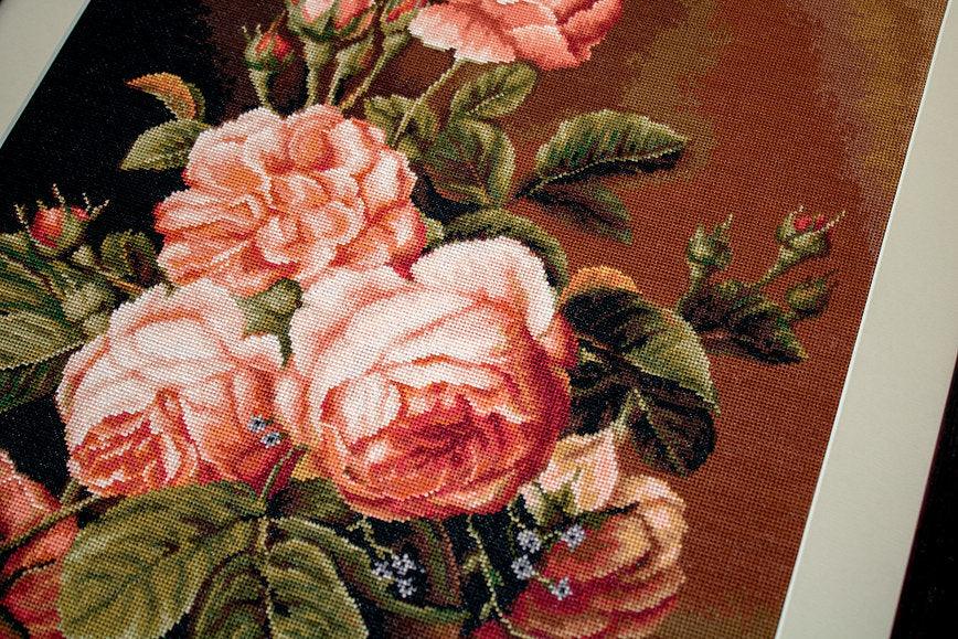 Cross Stitch Kit Luca-S - Vase of roses, B488 - Luca-S