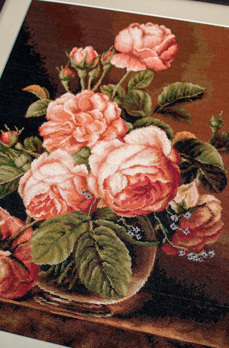 Cross Stitch Kit Luca-S - Vase of roses, B488 - Luca-S