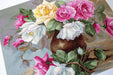 Cross Stitch Kit Luca-S - Vase with Roses, B587 - HobbyJobby