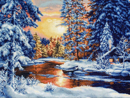 Cross Stitch Kit Luca-S - Winter Landscape, B477 - Luca-S