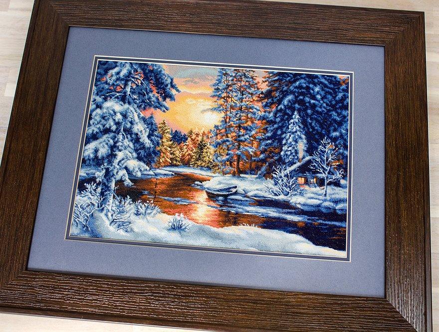 Cross Stitch Kit Luca-S - Winter Landscape, B477 - Luca-S