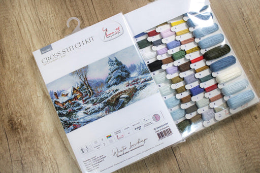 Cross Stitch Kit Luca-S - Winter landscape - HobbyJobby