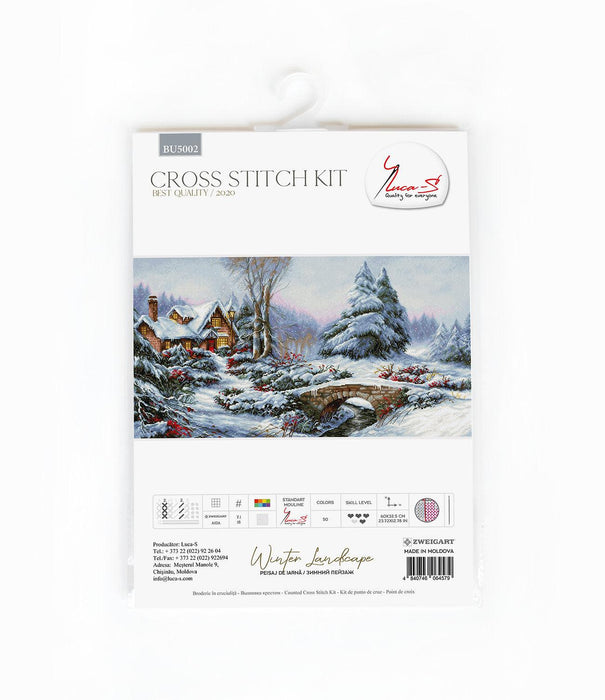 Cross Stitch Kit Luca-S - Winter landscape - HobbyJobby