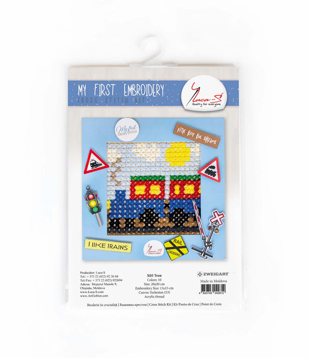 Cross Stitch Kit Luca-S - X05 Train Cross Stitch Kits - HobbyJobby