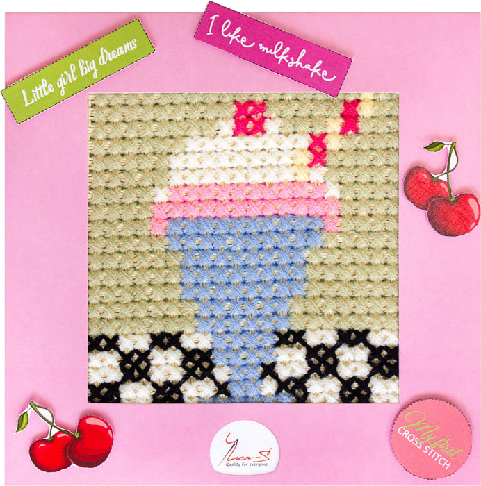 Cross Stitch Kit Luca-S - X07 Milksheik Cross Stitch Kits - HobbyJobby