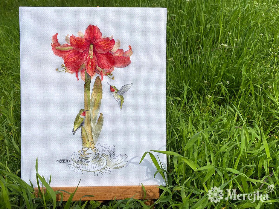 Cross Stitch Kit Merejka - Amaryllis, K-202 Cross Stitch Kits - HobbyJobby