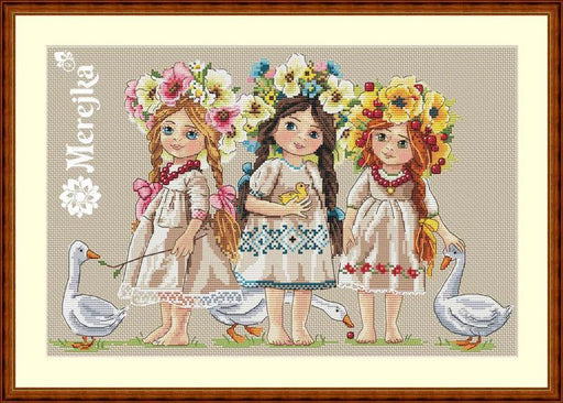 Cross Stitch Kit Merejka - Friends, K-42 Cross Stitch Kits - HobbyJobby