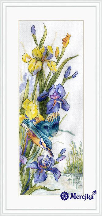 Cross Stitch Kit Merejka - Kingfisher's Flight, K-136 Cross Stitch Kits - HobbyJobby