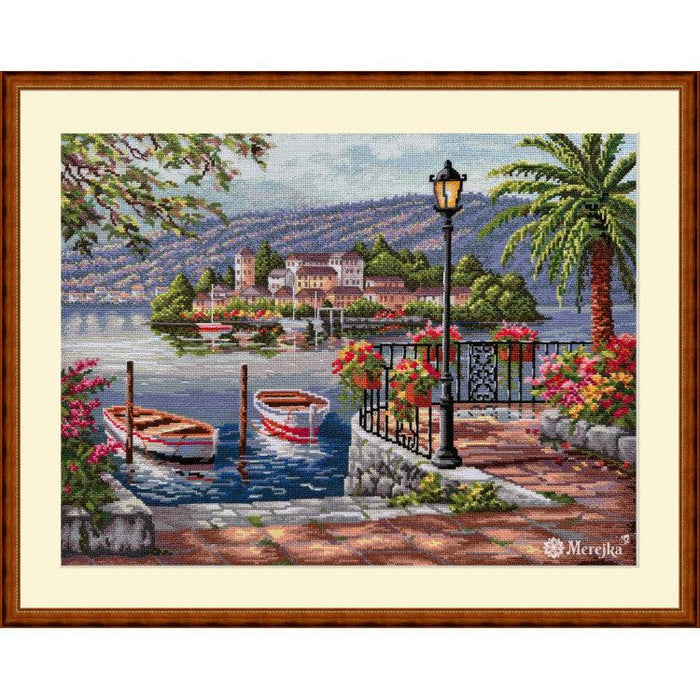 Cross Stitch Kit Merejka - Lago Del Porto Cross Stitch Kits - HobbyJobby