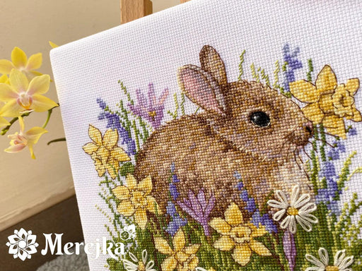 Cross Stitch Kit Merejka - Little Rabbit, K-225 Cross Stitch Kits - HobbyJobby