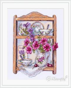 Cross Stitch Kit Merejka - Petunias, K-117 Cross Stitch Kits - HobbyJobby