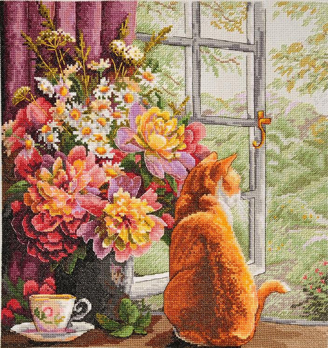 Cross Stitch Kit Merejka - Summer Afternoon, K-86 Cross Stitch Kits - HobbyJobby