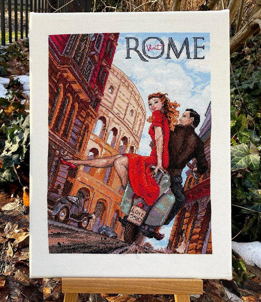 Cross Stitch Kit Merejka - Visit Rome, K-180 Cross Stitch Kits - HobbyJobby