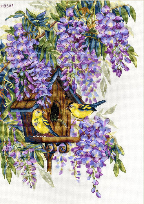 Cross Stitch Kit Merejka - Wisteria, K-137 Cross Stitch Kits - HobbyJobby