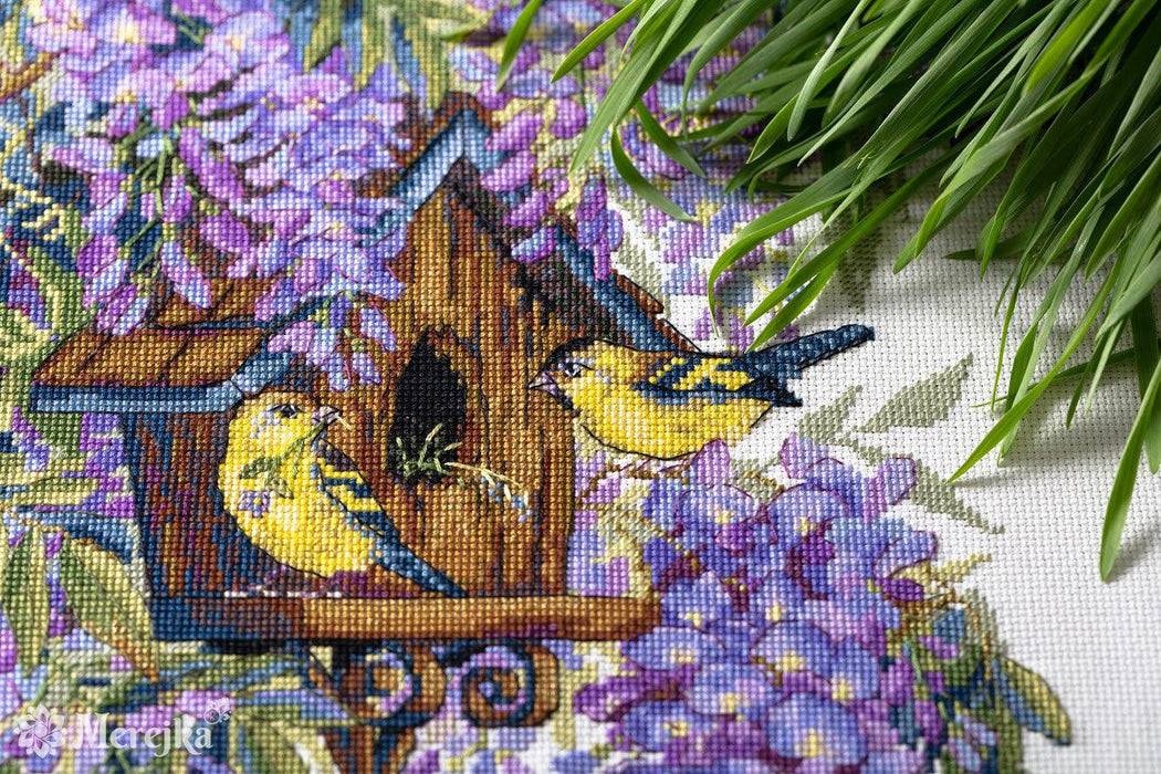 Cross Stitch Kit Merejka - Wisteria, K-137 Cross Stitch Kits - HobbyJobby