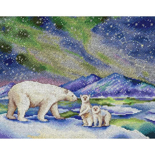 Cross Stitch Kit MP Studia - AT THE NORTH POLE, NV-820 MP Studia Cross Stitch Kits - HobbyJobby