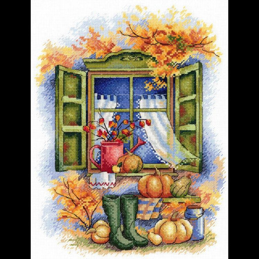 Cross Stitch Kit MP Studia - "Autumn Is On The Doorstep" MP Studia Cross Stitch Kits - HobbyJobby