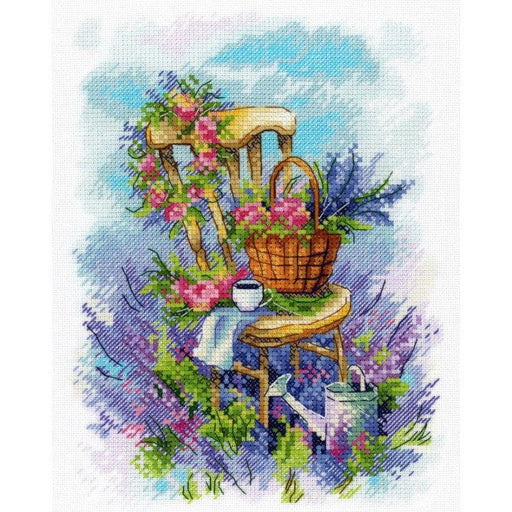 Cross Stitch Kit MP Studia - LAVENDER BREAKFAST, A-061 MP Studia Cross Stitch Kits - HobbyJobby