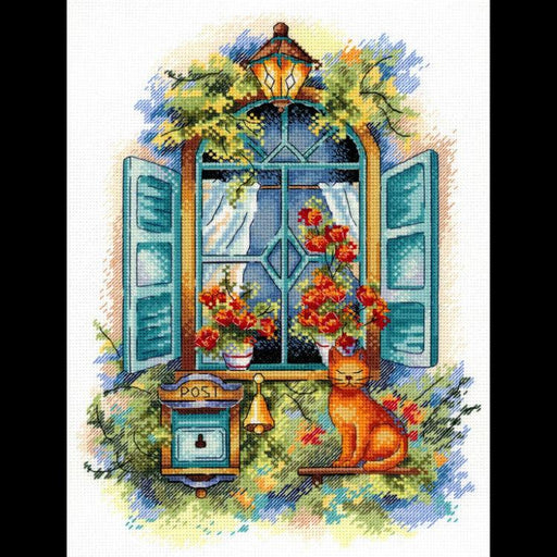 Cross Stitch Kit MP Studia - "Waiting For News" MP Studia Cross Stitch Kits - HobbyJobby