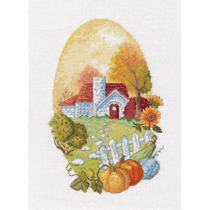 Cross Stitch Kit Oven - Autumn mood, 1528 Oven Cross Stitch Kits - HobbyJobby