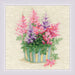 Cross Stitch Kit Riolis - Astilbe, R2059 Cross Stitch Kits - HobbyJobby