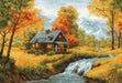 Cross Stitch Kit Riolis - Autumn View, R1079 Cross Stitch Kits - HobbyJobby