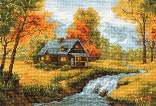 Cross Stitch Kit Riolis - Autumn View, R1079 Cross Stitch Kits - HobbyJobby