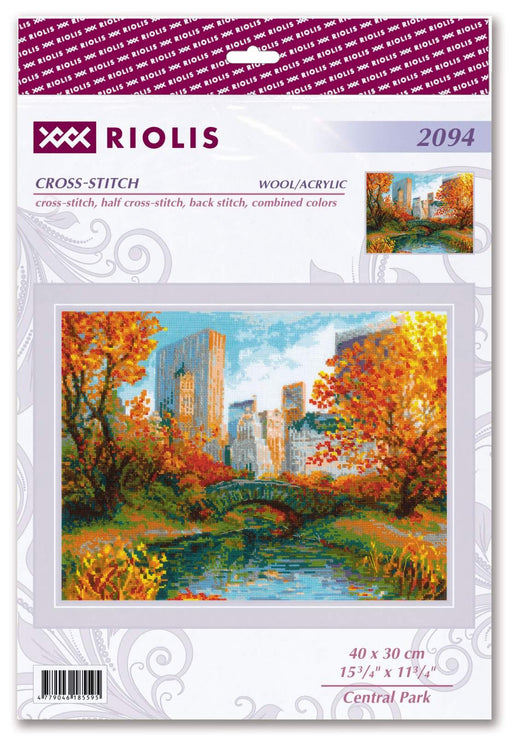 Cross Stitch Kit Riolis - Central Park, R2094 Cross Stitch Kits - HobbyJobby