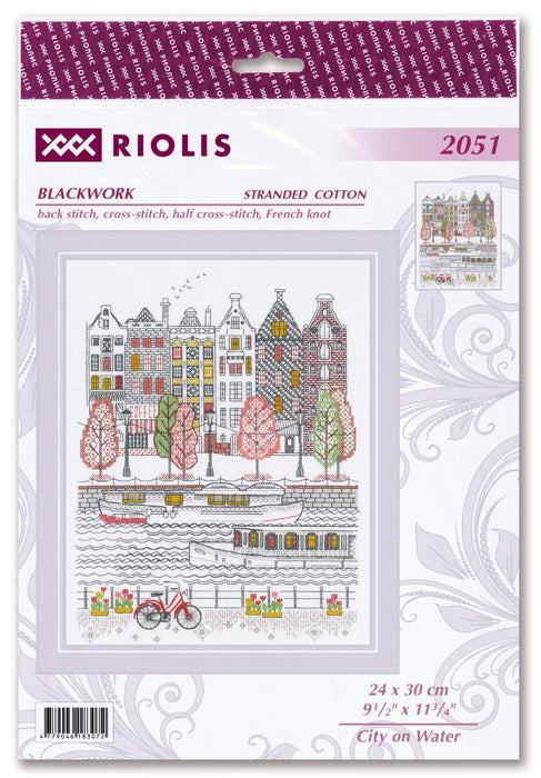 Cross Stitch Kit Riolis - City on Water, R2051 Cross Stitch Kits - HobbyJobby