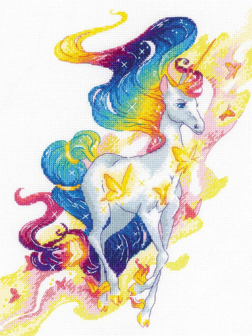 Cross Stitch Kit Riolis - Fairy Unicorn, R1939 Cross Stitch Kits - HobbyJobby