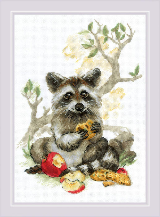 Cross Stitch Kit Riolis - Fluffy Sweet Tooth, R2033 Cross Stitch Kits - HobbyJobby