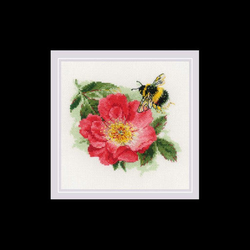 Cross Stitch Kit Riolis "Furry Bumblebee" Riolis Cross Stitch Kits - HobbyJobby