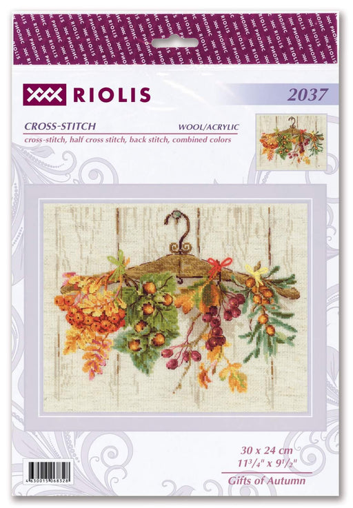 Cross Stitch Kit Riolis - Gifts of Autumn, R2037 Cross Stitch Kits - HobbyJobby