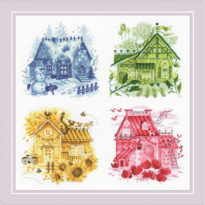 Cross Stitch Kit Riolis - "Happy Street" Cross Stitch Kits - HobbyJobby