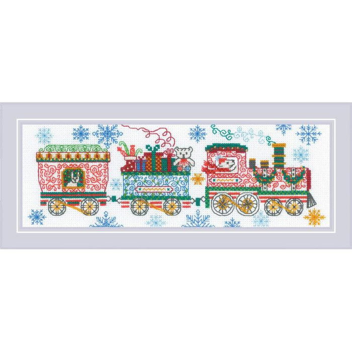 Cross Stitch Kit Riolis - "Holiday Train" Cross Stitch Kits - HobbyJobby