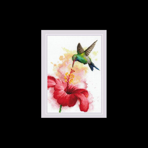 Cross Stitch Kit Riolis "Hummingbird" Riolis Cross Stitch Kits - HobbyJobby