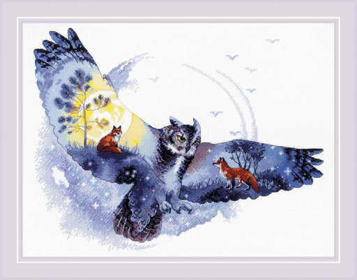 Cross Stitch Kit Riolis - In The Night Forest, R1954 Cross Stitch Kits - HobbyJobby