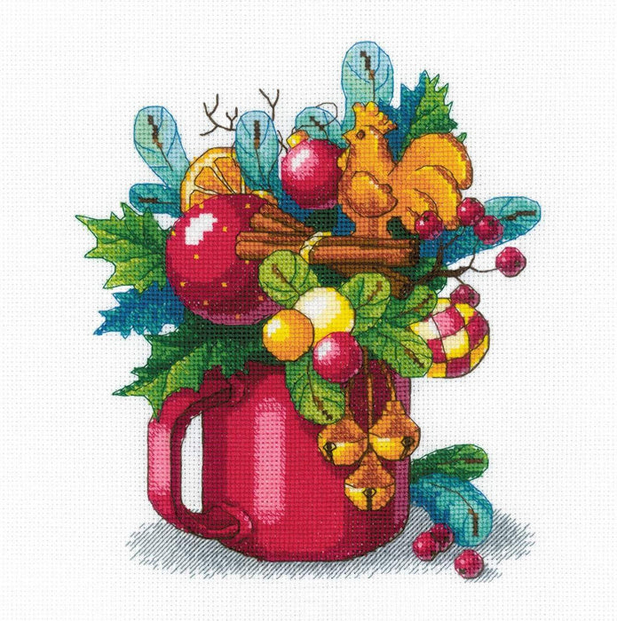 Cross Stitch Kit Riolis - New Year's Aroma, R1985 Cross Stitch Kits - HobbyJobby