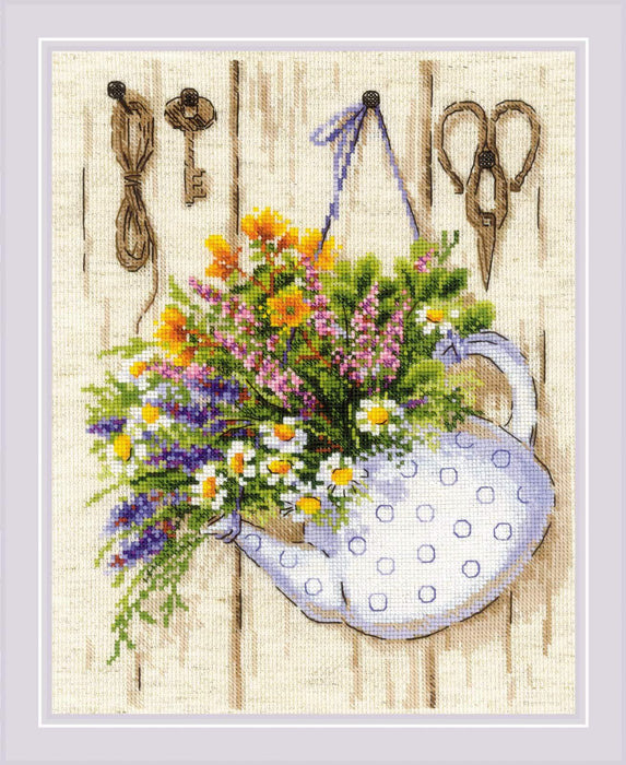 Cross Stitch Kit Riolis - Summer Tea, R2020 Cross Stitch Kits - HobbyJobby