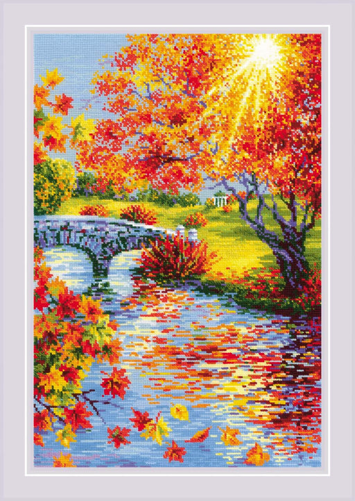 Cross Stitch Kit Riolis - Sunny Autumn, R2031 Cross Stitch Kits - HobbyJobby