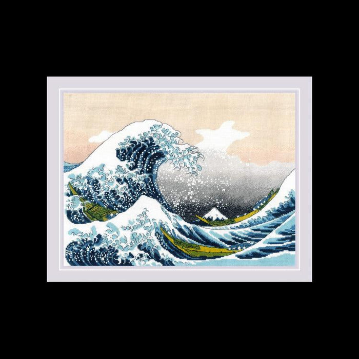 Cross Stitch Kit Riolis - "THE GREAT WAVE OFF" Riolis Cross Stitch Kits - HobbyJobby