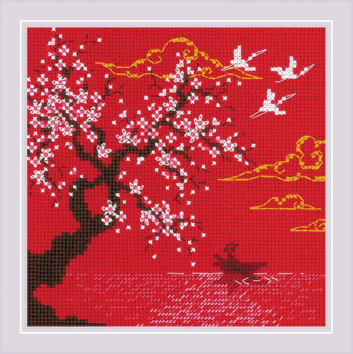 Cross Stitch Kit Riolis - Under Heaven. Lake, 2079 Cross Stitch Kits - HobbyJobby