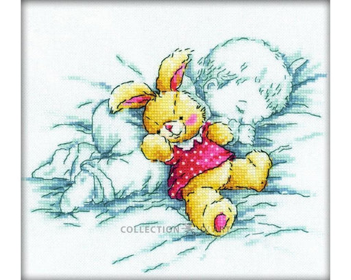 Cross Stitch Kit RTO - "Baby and Rabbit" Cross Stitch Kits - HobbyJobby