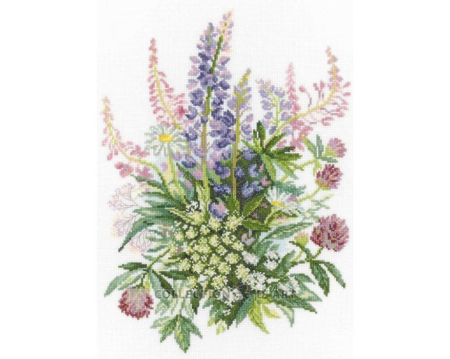 Cross Stitch Kit RTO - "Clover and lupines" Cross Stitch Kits - HobbyJobby