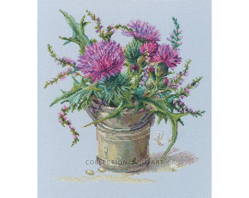 Cross Stitch Kit RTO - "Scottish thistle" Cross Stitch Kits - HobbyJobby