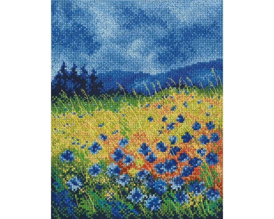 Cross Stitch Kit RTO - "Skyblue cornflowers" Cross Stitch Kits - HobbyJobby