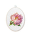 Cross Stitch Kit with Hoop Included Luca-S - BC206 ’’Rozella’’ Peony Cross Stitch Kits - HobbyJobby