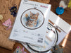 Cross Stitch Kit with Hoop Included Luca-S - BC210, The Bengal Cat Cross Stitch Kits - HobbyJobby